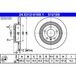 ATE Lot De 2 Disques De Frein 24.0312-0189.1 Chevrolet 13502137 13502138