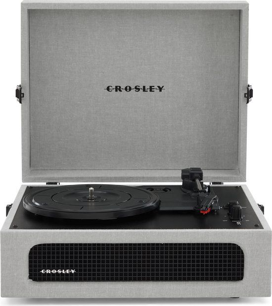 Crosley Voyager CR8017B-GY - Grijs - Bluetooth Platenspeler