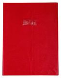 Clairefontaine Calligraphe 72403C Schriftomslag met Lederkorrel structuur Bessenrood - 24x32 cm - 22/100ste met Etikethouder - PVC Opaak