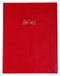 Clairefontaine Calligraphe 72403C Schriftomslag met Lederkorrel structuur Bessenrood - 24x32 cm - 22/100ste met Etikethouder - PVC Opaak