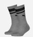 Puma Kids Heritage Crew 2 P Grey Melange Sokken Unisex Coton Taille 35/38