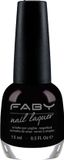 FABY Black is Black! Vegan Nagellak - Sneldrogend - Zwart - 15ml