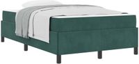 vidaXL Bedframe Donkergroen Stof 120 x 190 cm