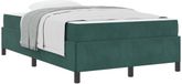 vidaXL Bedframe Donkergroen Stof 120 x 190 cm