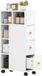 Homcom Armoire de salle de bain - Panneau de particules - Blanc - 20L x 40l x 80H cm