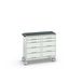 Bott Verso Mobiele Kast | 1050x600x980mm | 10 Laden | Top Tray | RAL 7035