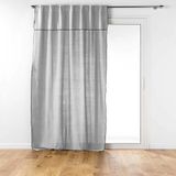 DOUCEUR D'INTERIEUR Gordijn met lint MISTRALINE, gerecycled katoen, 140 x 240 cm, grijs