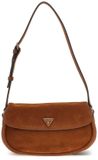 GUESS Danya Flap Shoulder Bag Cognac