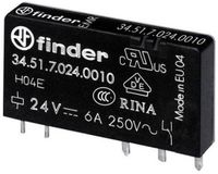 Finder 34.51.7.048.5010 Printrelais 48 V/DC 6 A 1x wisselcontact 1 stuk(s)