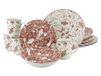 Creatable Damask Rood Combi Service 16-delig