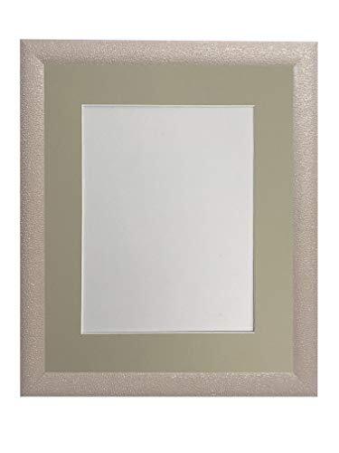 FRAMES BY POST fotolijsten passepartout, A4, 25,4 x 15,2 cm, kunststofglas, lichtgrijze houder, afbeeldingsformaat 10 x 6 inch