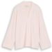Tom Tailor - Gezellig shirt met lange mouwen en V-hals - Maat XXXL - light pastel pink melange
