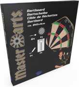 Masterdarts dartboard starterset - sisal bord, 6 pijltjes, scorebord en marker - 45ø x 4 cm