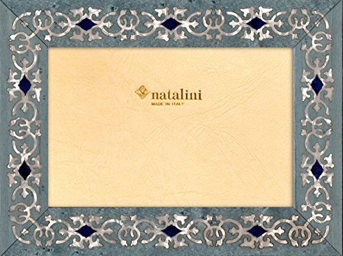 Natalini MARRAKECH AZZURRO 13X18 fotolijst met ondersteuning voor tafel, Tulipwood, lichtblauw, 13 x 18 x 1,5