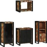vidaXL Badkamermeubel Set Meerkleurig en Zwart 40 x 35 x 90 cm