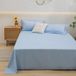 Drap plat 2 personnes - Uni bleu ciel 230x250cm