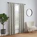 PAIRS TO GO Brockwell Raamgordijn met stangdoorgang voor woonkamer, 142,2 x 241,3 cm, antracietgrijs, 71,1 x 241,3 cm, 2 stuks
