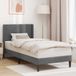 vidaXL Bedframe met hoofdeinde, donkergrijs, 100 x 203 cm, fluweel