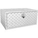 VEVOR Onderbouwkoffer voor vrachtwagens, 914 x 610 x 610 mm, opbergbox voor pick-up, gereedschapskist van aluminium met diamantplaat, slot en sleutels, waterdichte opbergbox voor aanhangwagen met T-greepvergrendeling