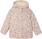 Vertbaudet Gevoerde regenjas met bloemenprint vanille