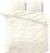 Sleeptime Velvet Touch Dekbedovertrekset Lits-Jumeaux 240x200/220 + 2 kussenslopen 60x70 Creme