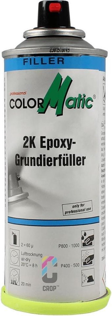 Motip ColorMatic Professional 2k epoxy primer filler licht grijs - 200 ml.