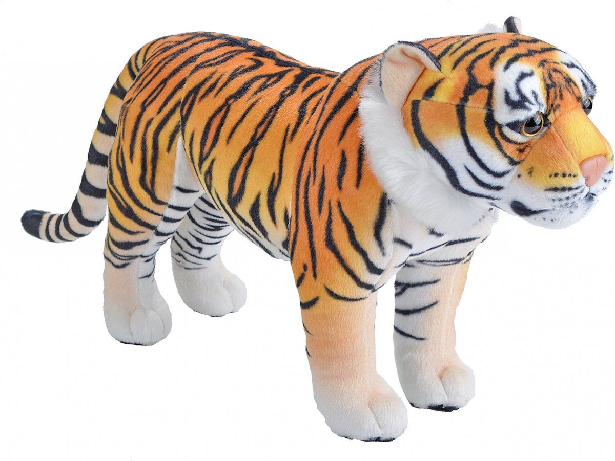 Wild Republic Zacht speelgoed Living Earth Tiger - Wit, Bruin - Pluche - 2022