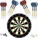 Cible de fléchettes avec bullseye sans pince, pointe en acier de 18 g, kits de montage des fléchettes inclus