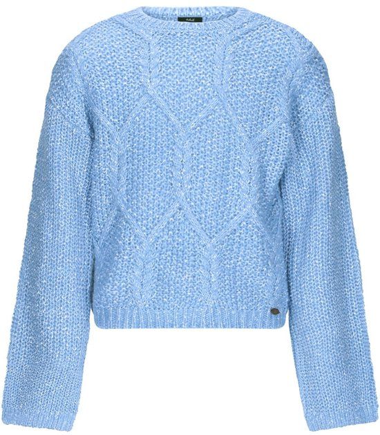 NoBell winter trui meisjes lichtblauw Katy gebreid 146/152