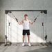 Iron Strength Crossover Double Pulley Weight Machine, Free Weight with Dumbbells 2 x 50 Kg, Dimensions 245 x 85 x 207 Cm