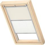 VELUX Origineel Verduisterend Rolgordijn Plus Plissé (DFD), Zilveren Kozijn, MK04, Licht Beige