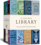 A Union Square & Co. A Vintage Library: 50 Classic Book Cover Postcards