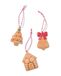 HEMA Mini-décorations De Noël À Suspendre Verre - 3 Pièces (marron clair)