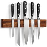 LARHN Messenhouder Magnetisch van Walnoothout - Extra Sterk - 40 cm