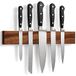 LARHN Messenhouder Magnetisch van Walnoothout - Extra Sterk - 40 cm
