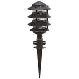 WELL HOME MOBILIARIO & DECORACIÓN Wandlamp voor buiten, ABS, zwart, 15 x 15 x 50, sokkel en 27 max. 60 W