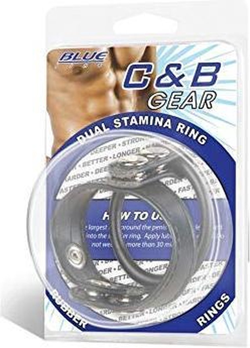 Blue Line Dual Stamina Ring Black OS