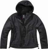 Brandit Frontzip Dames Windbreaker - zwart - 3XL