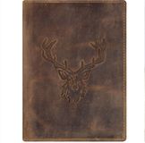 Greenburry Vintage Stag ID Case Leer 12 cm - braun