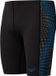 Speedo End+ Tech Panel Jammer Heren - Chloorbestendige Zwembroek Heren - Kleurvaste Lange Zwemshort Heren - Sportzwembroek Heren Bestand tegen Olie en Zonnebrandcrème - Zwart/Blauw - L