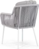 Santika Furniture Santika Tendenza/Seaside 220 cm dining tuinset 7-delig Wit