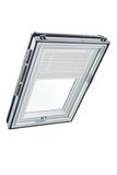 Origineel Roto Origineel Roto Jaloezie ZJA - Geleiderail Wit - Handmatige Bediening - Voor Roto Dakvensters van de Designo R6/R8, i8 en Classic 64/84 Serie - met Maat 065/140 | 06/14 - Kleur Stof Wit