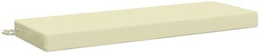 vidaXL Coussin de banc SOEST 100% Polyester Crème 110 x 40 x 8 cm