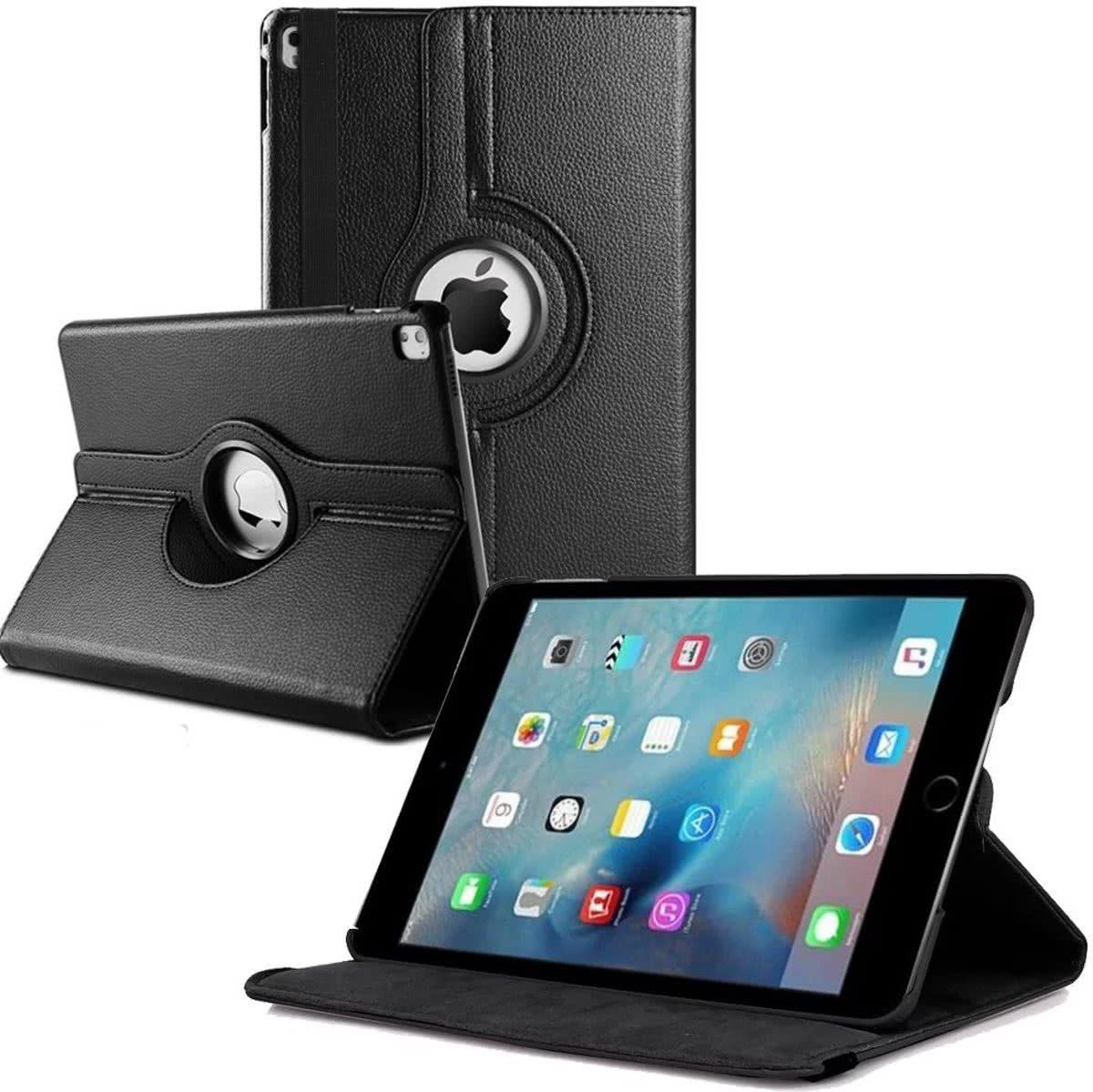 Panda - iPad Pro 9.7 Hoes Cover 360 graden Multi-stand Case draaibare Zwart