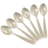Chef Aid Theelepels Set 6 Stuks RVS Lepels voor Koffie Thee Desserts en Yoghurt Vaatwasserbestendig Bestek voor Dagelijks Gebruik Zilver