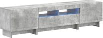 vidaXL - 5-delige LED TV-kast - Betongrijs - Bewerkt hout