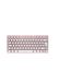 CHERRY KW 7100 MINI BT, compact multi-apparaat toetsenbord met drie Bluetooth-kanalen, Duitse lay-out (QWERTZ), plat ontwerp, inclusief draagtas, Cherry Blossom
