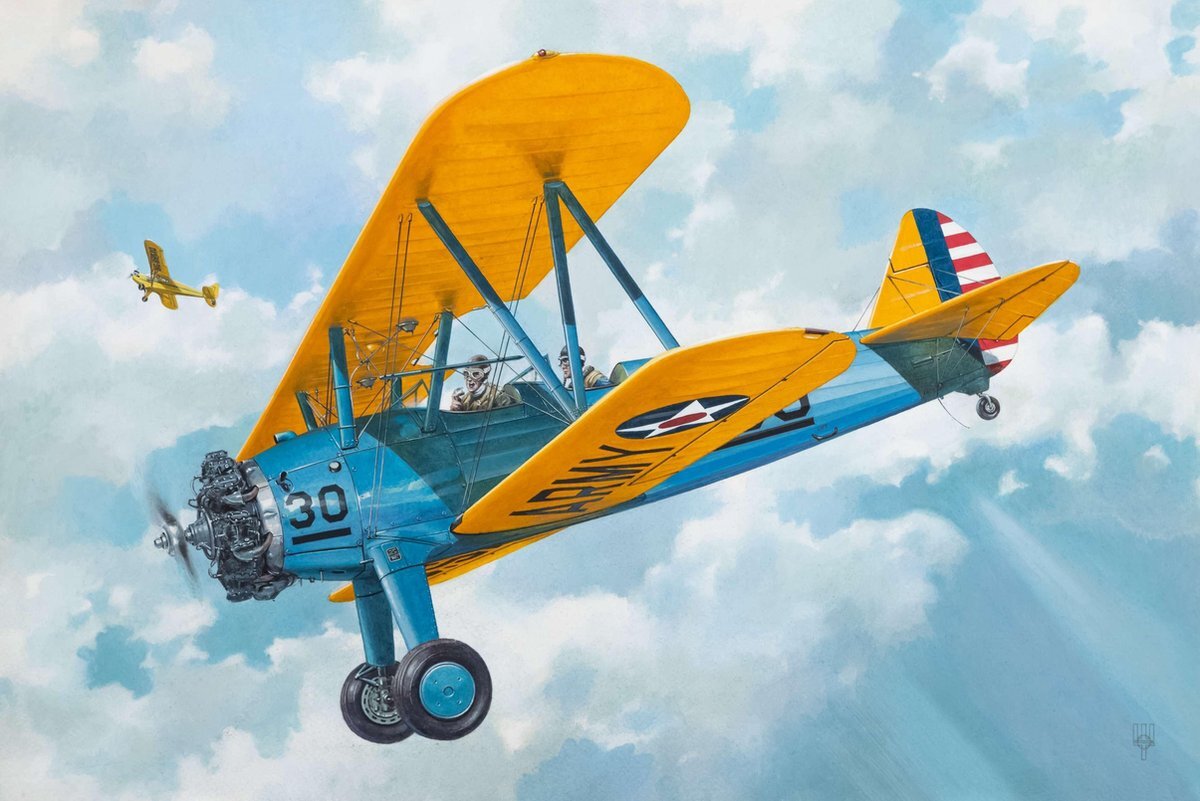 Roden Model vliegtuig Boeing Stearman Pt-13 Kaydet