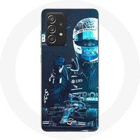 Maniacase Hoesjes voor Samsung Galaxy A52 Formule 1 Valtteri Bottas F1 Racer Black