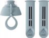 Dafi Serie - Waterfilter Fles - Grijs - 2 Stuks - Inclusief Deksels